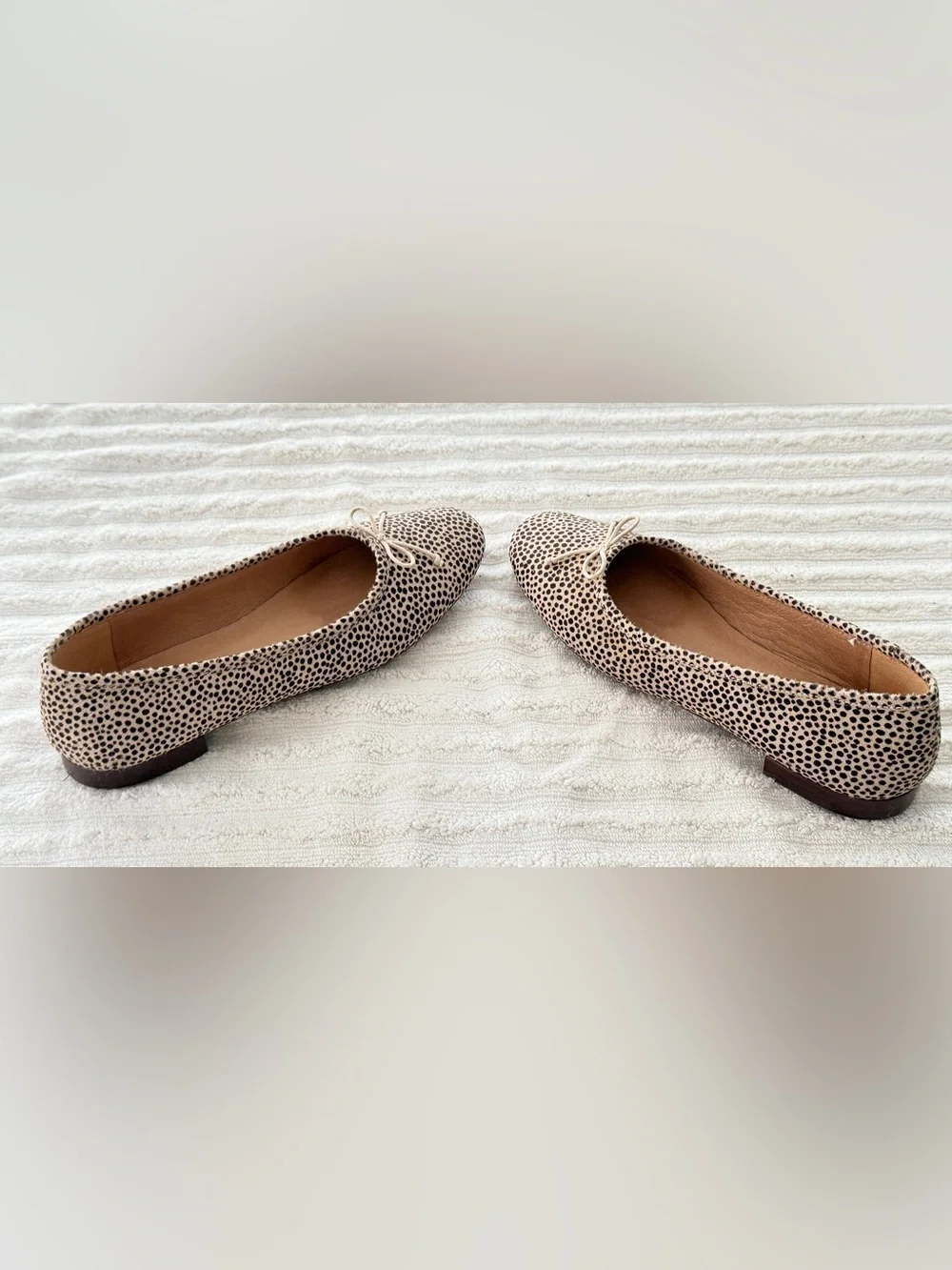 Madewell Black & Cream Dalmatian-Print Ballet Flats